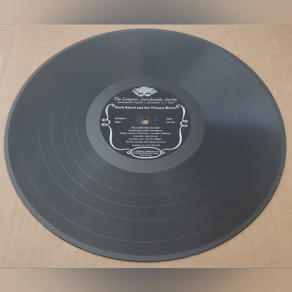 Herb Albert And The Tijuana Brass The Longines Symphonette Society Vinyl Record